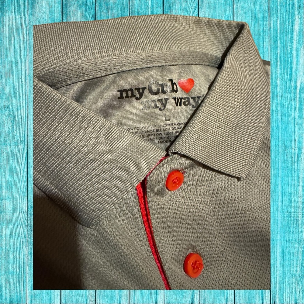 Cub Employee Worker Polo Shirt My Heart My Cub Rainbow Halloween Costume Funny - Picture 4 of 5